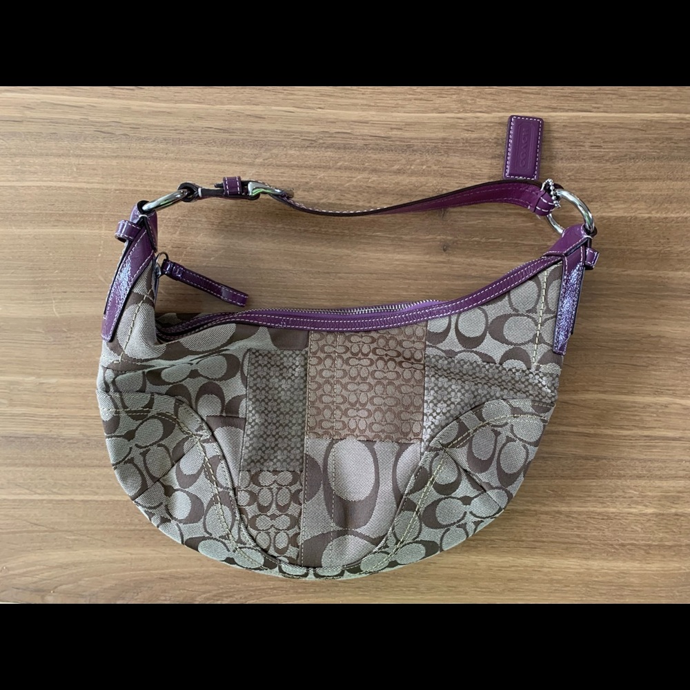 Coach Signature Patchwork Shoulder Bag – Like New - Picture 2 of 6